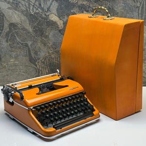 Hermes Orange Typewriter - Etsy