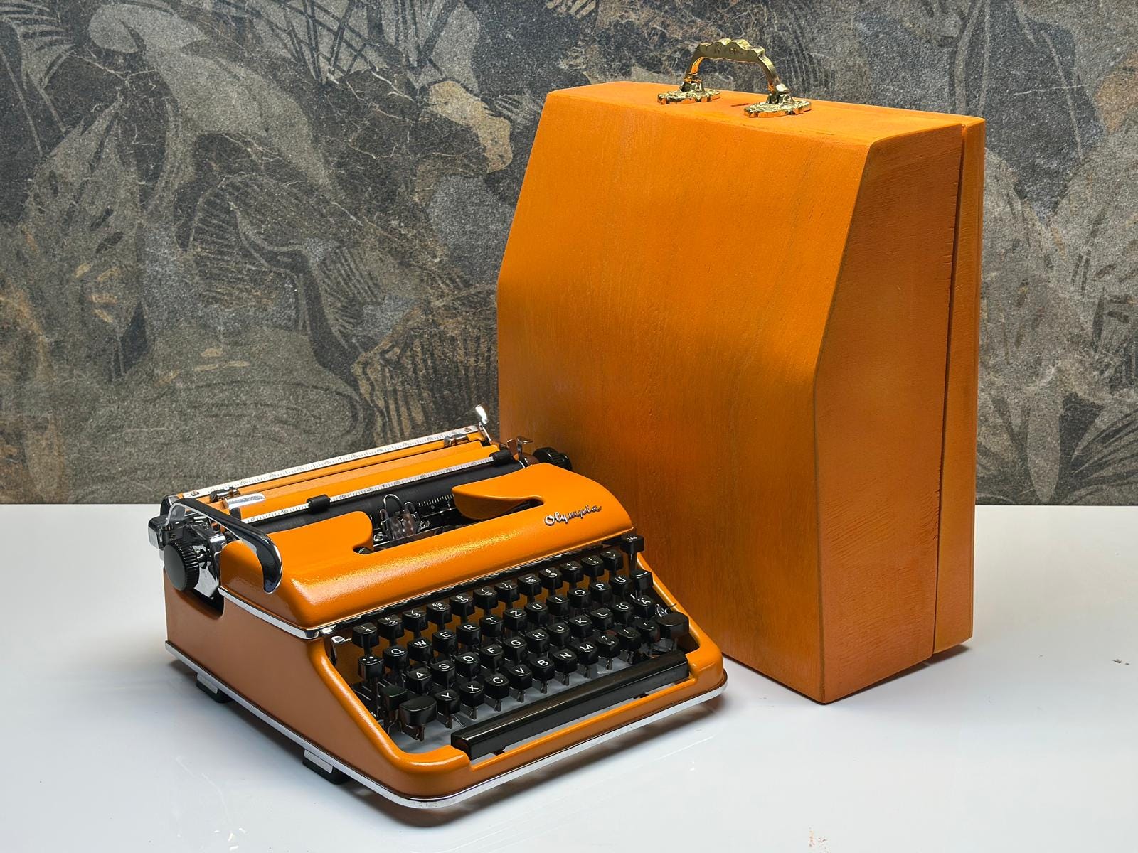 Hermes Orange Typewriter - Etsy