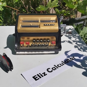 Facit Vintage Calculator - Timeless Mechanical Office Tool - Retro Desk Accessory - 1960s Home Office Style - Antique Arithmetic Gadget