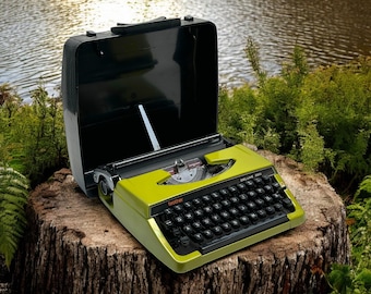 Vintage Green Brother Typewriter – Fully Functional Retro Decor