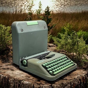 Original Hermes Baby Typewriter - Vintage Manual Typewriter - Retro Portable Office Decor - Ideal Gift for Writers & Collectors