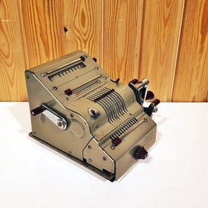 Vintage Brunsviga Calculator, Manual Mechanical Adding Machine, Retro Office Decor, Fully Functional, Collectible Calculator