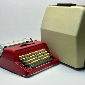 Best Gift! - Red Antique Adler Triumph Typewriter - Vintage Elegance,Antique Typewriter - Vintage Typewriter - Olympia Typewriter