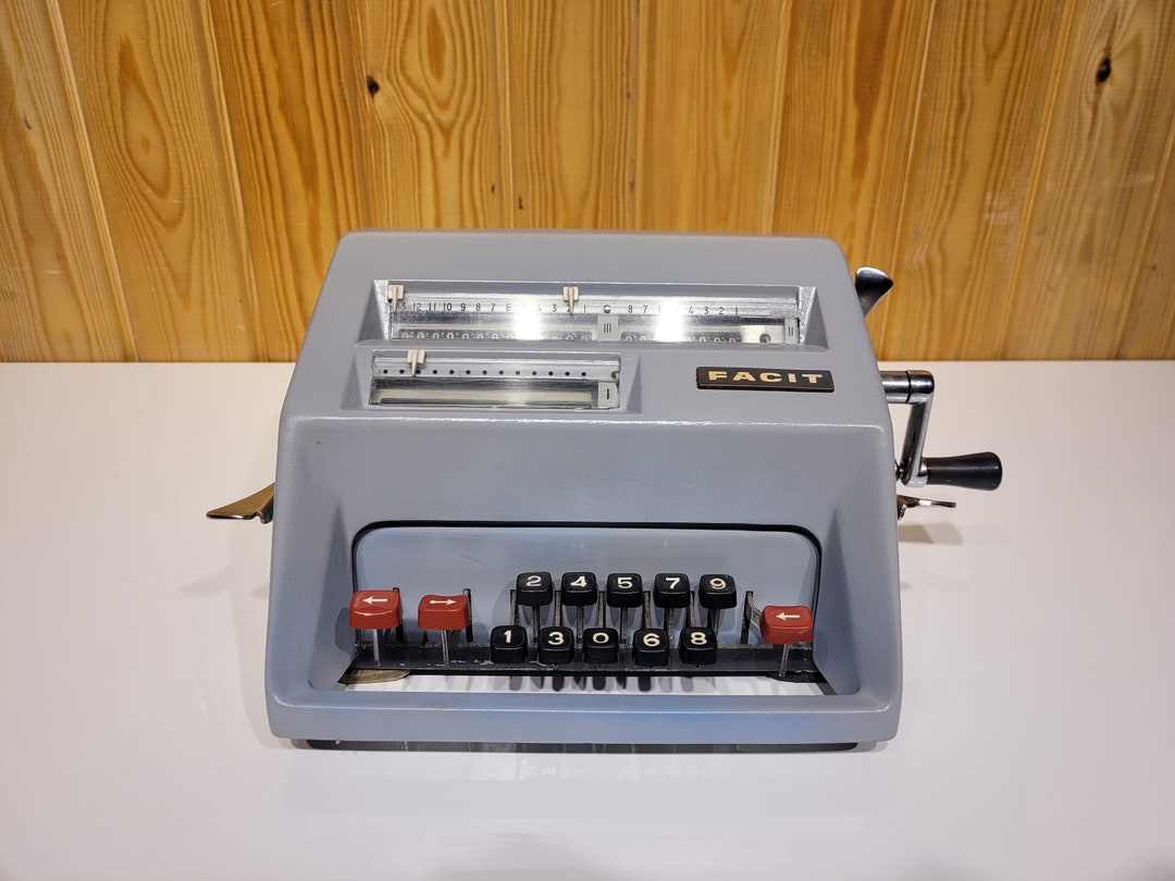 Facit Antique Calculator – Restored Mechanical Arithmetic Device, 1960s ...