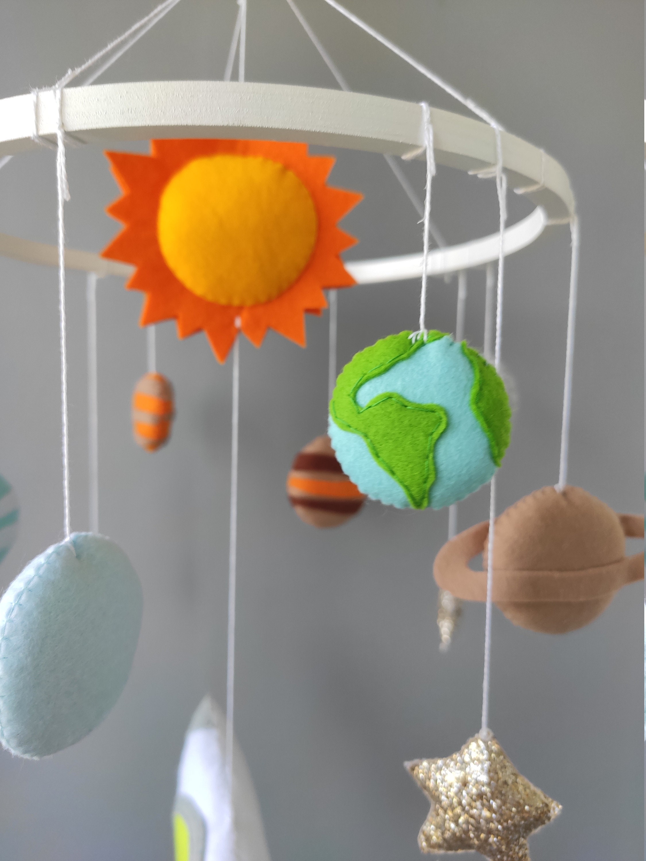 Solar system mobile space mobile baby boy mobile Etsy