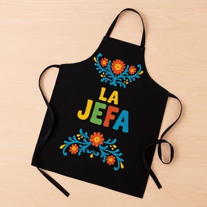 Latin Apron, Mexican Apron, Gift for Mexican Mother&#39;s Day, Regalo Para Mujer, Hispanic, Para Mama, Feliz Dia Mama, Dia De La Madre, La Jefa