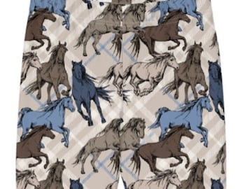 Best Seller! Harley Horse Leggings ~ Women&#39;s Cozy Wear Casual Cute Fashion Equestrian Printed Stretchy Pants | Mod Boho Stylish Gift for Her