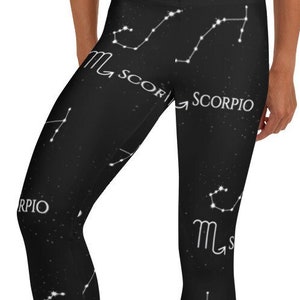 Astrology Leggings Star Signs Yoga Pants Aries Taurus Gemini