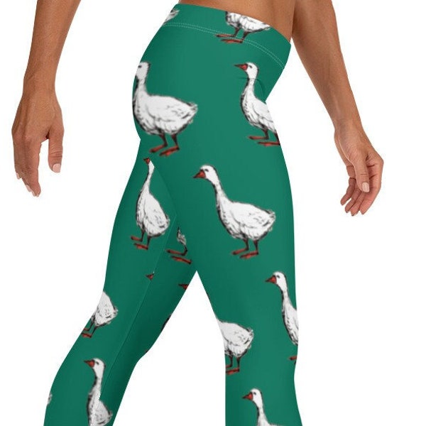 Duck Mallard Pattern Print Women Leggings
