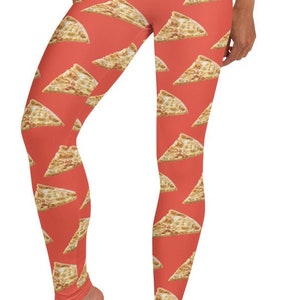 Pizza Leggings Funny Yoga Pants Food Festival Pants Pepperoni Pizza Tights Gift for Women Gym Printed Workout High Waisted Foodie Etsy Australia