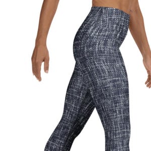 Adele Leggings ~ Women&#39;s Cozy Wear Cute Casual Blue Jean *PRINTED* Denim HIGH Waist Stretchy Tights Pants | Fashion Athleisure Legwear Style