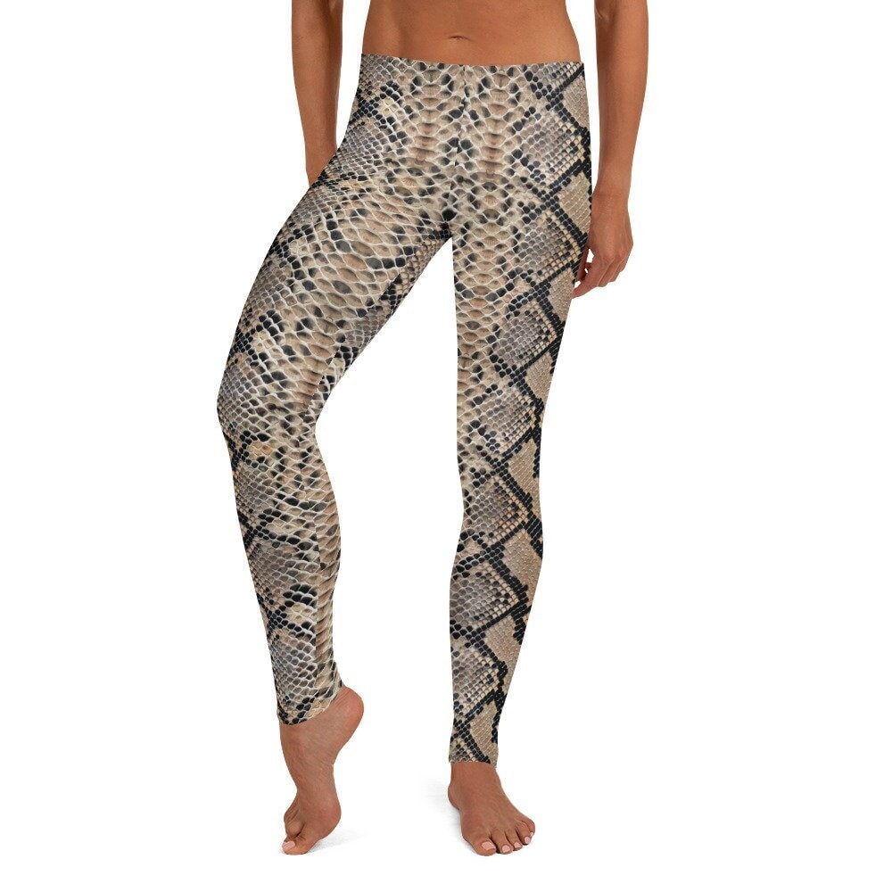 Brooklyn's Snakeskin Leggings ~ Women's Brown Black Python Serpent ...
