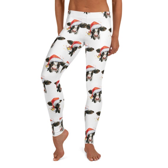 Daughter Christmas Cow Leggings | Etsy 