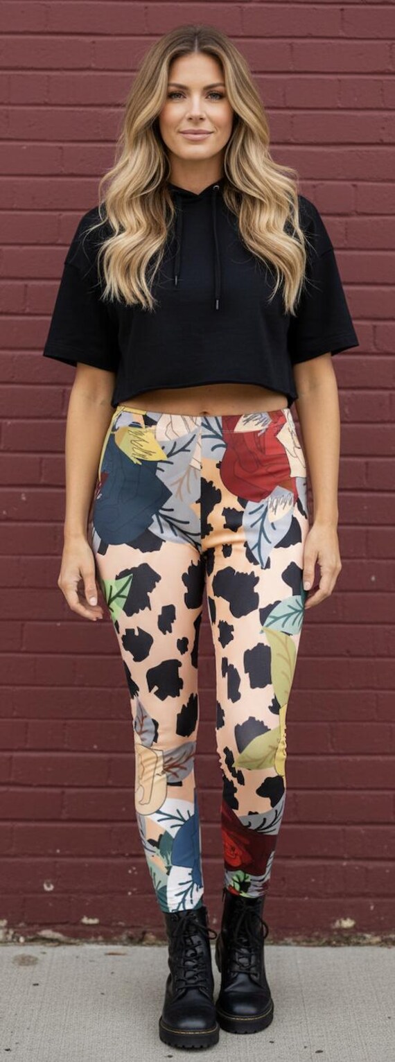 adidas Sportswear ESSENTIALS 3 STRIPES ANIMAL PRINT LEGGINGS - Leggings - shadow brown/multicolor/beige adidas Sportswear ESSENTIALS 3 STRIPES ANIMAL PRINT LEGGINGS - Leggings - shadow brown/multicolor/beige