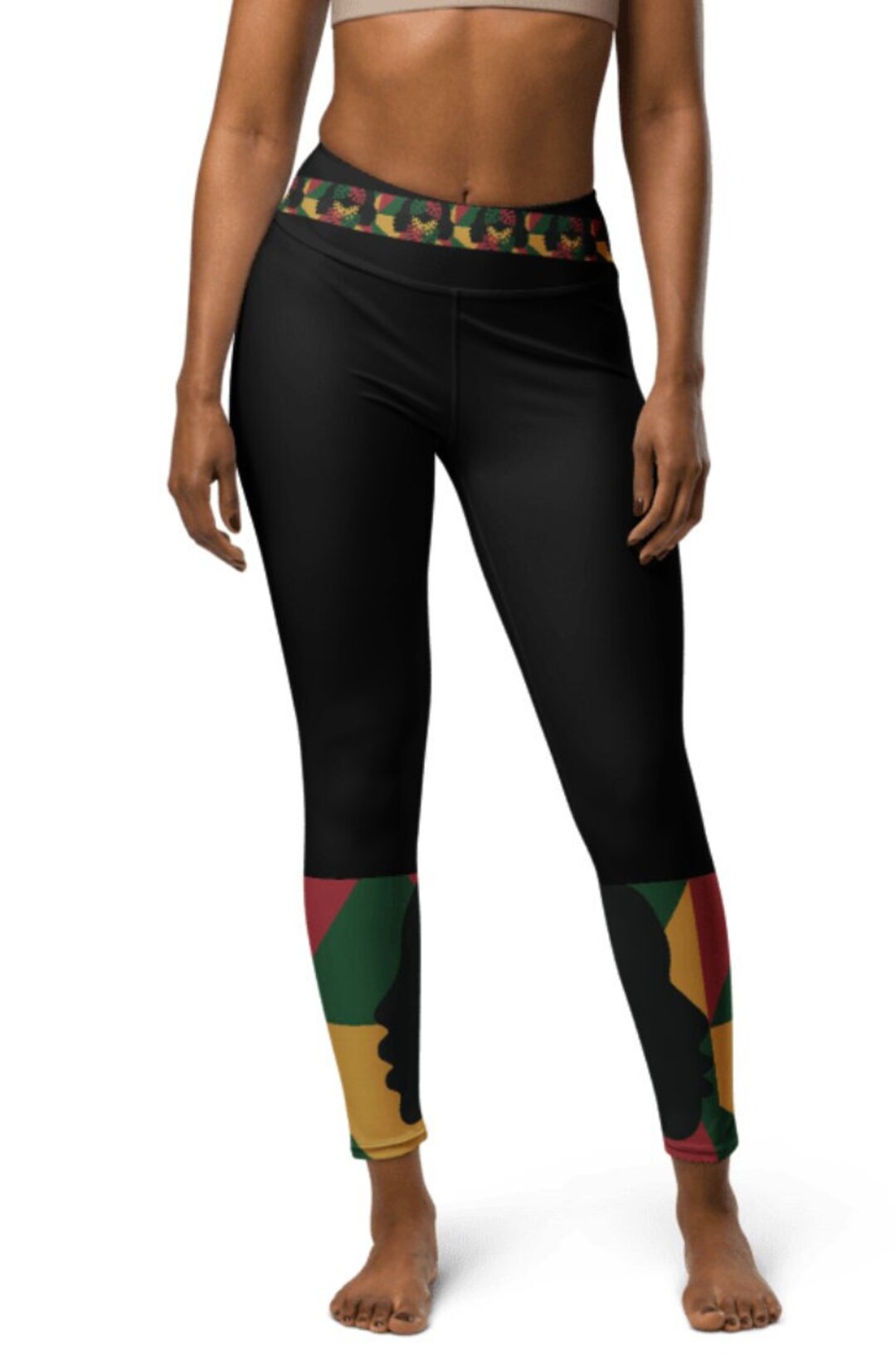 Jamaican Color Pattern Print Women Leggings