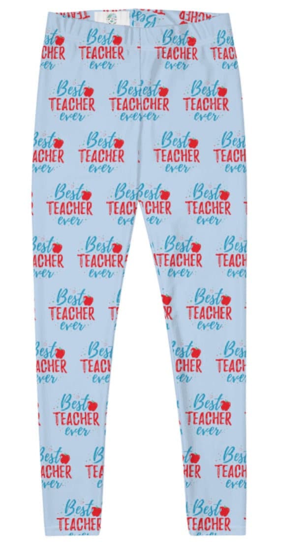 NEW Womens OS/TC School Teacher Leggings, Soft Yoga Pants