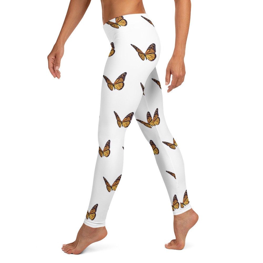 Yellow Monarch Butterfly Men's Leggings