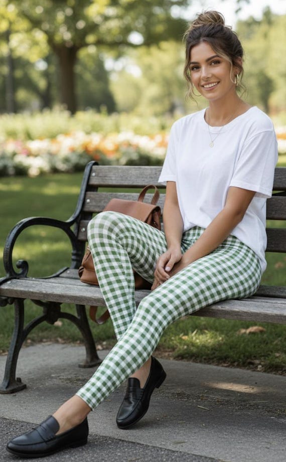 Leggings da donna invernali da donna con stampa scozzese leggings caldi elasticizzati pantaloni alla moda casual morbidi comodi pantaloni slim fit leggings a vita alta leggings a blocchi di colore