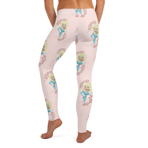 Well Hellooo Dolly Leggings Pink Women s Teen Country Western Music Idol Celebrity Singer Soft Stretchy Pants Cute Fashion Tights Etsy UK