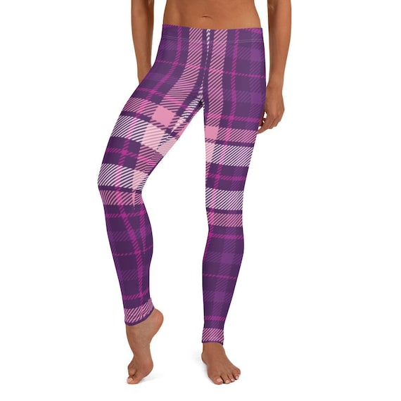 Nwt Oshkosh Leggings Peppy Purple Plaid Leggings Women's Buttery