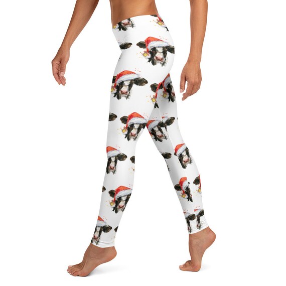 Daughter Christmas Cow Leggings | Etsy 