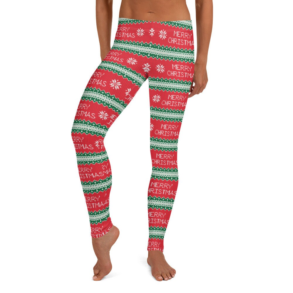 tacky christmas leggings