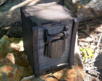 Caja para mazos Commander hecha a mano con cierre magnético / Capacidad para más de 100 cartas / Compatible con Magic the Gathering