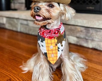 Sheriff Woody Over the Collar Dog Bandana