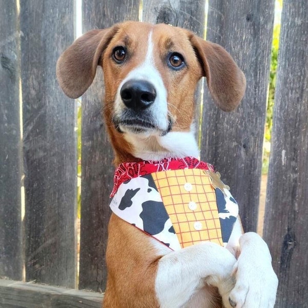 Sheriff Woody Over the Collar Dog Bandana