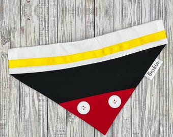 Classic Mickey Over the Collar Dog Bandana