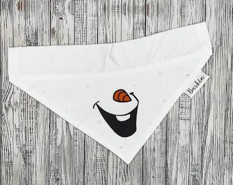 Snowman Over the Collar Dog Bandana
