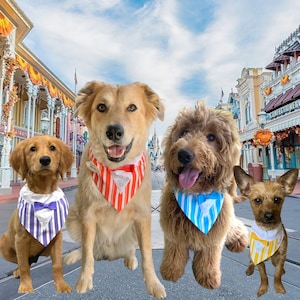 Disneyland Disneyworld Dapper Dans Over the Collar Dog Bandana