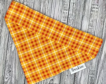 Orange and Yellow Halloween Paid Over the Collar Dog Bandana