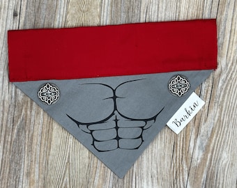 Greek God with Hammer Hero Over the Collar Dog Bandana