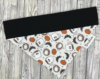 Ghost and Latte Over the Collar Dog Bandana