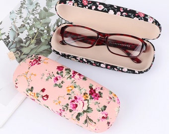 Gifts UK® Foldable Reading Spectacle Glasses Case Hard Sunglasses Box Free Cotton Glasses Cloth 