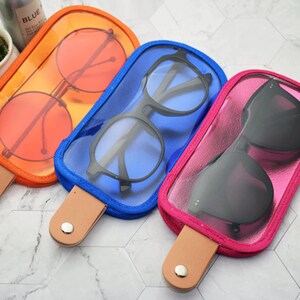 Transparent Glasses Case Reading Glasses Holder Sunglasses Case Glasses Holder Eyeglasses Holder Case Display Gift for Her Eyeglasses Case