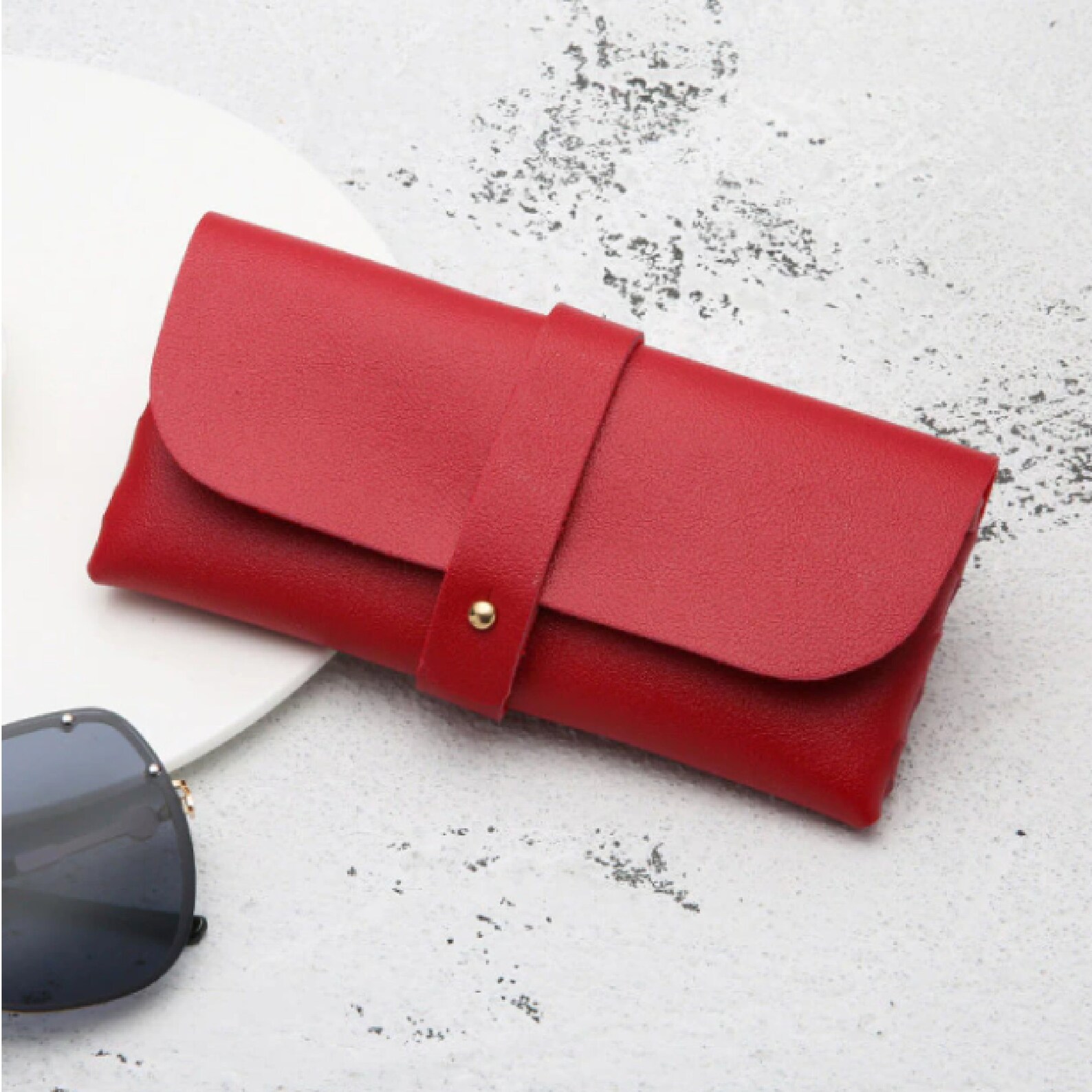 Soft Glasses Case Reading Glasses Holder Protective Leather Etsy