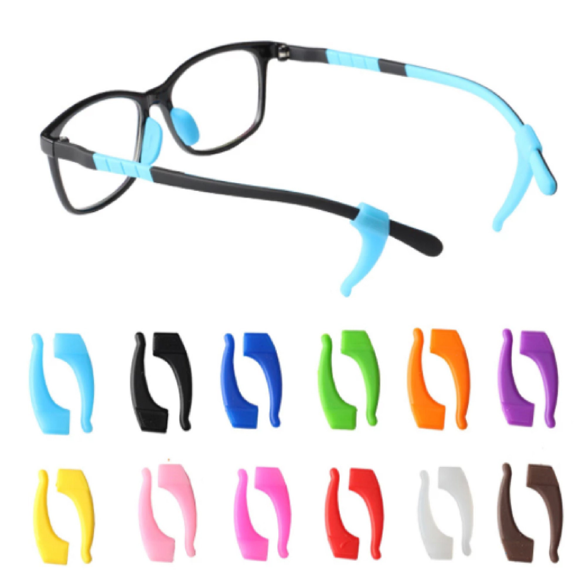24 Paar Brillen Antirutsch, Silikon Runde Brillen Halter