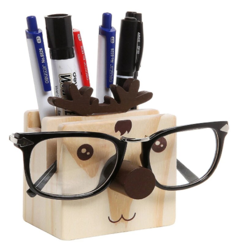Cute Eyeglass Stand Wooden Glasses Stand Wooden Desktop Etsy