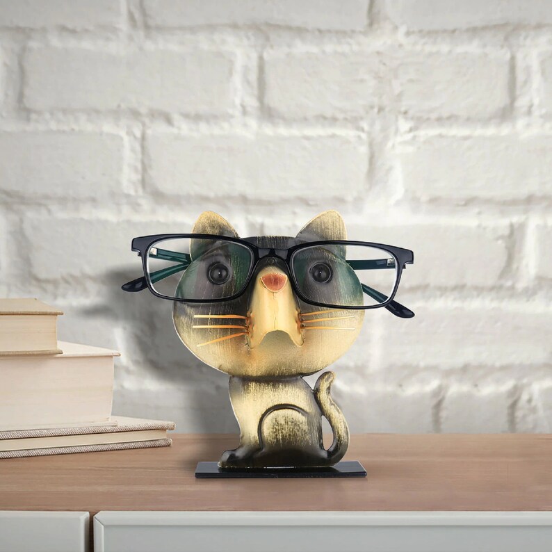 Cat Eyeglass Holder Cat Stand Office Stand for Glasses Etsy
