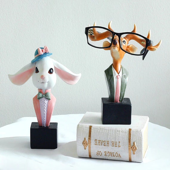 Flamingo Eyeglass Holder Display Stands Handmade Resin Carving Eyeglasses  Holder Stand Elegant Pink Flamingo Sunglass Holder