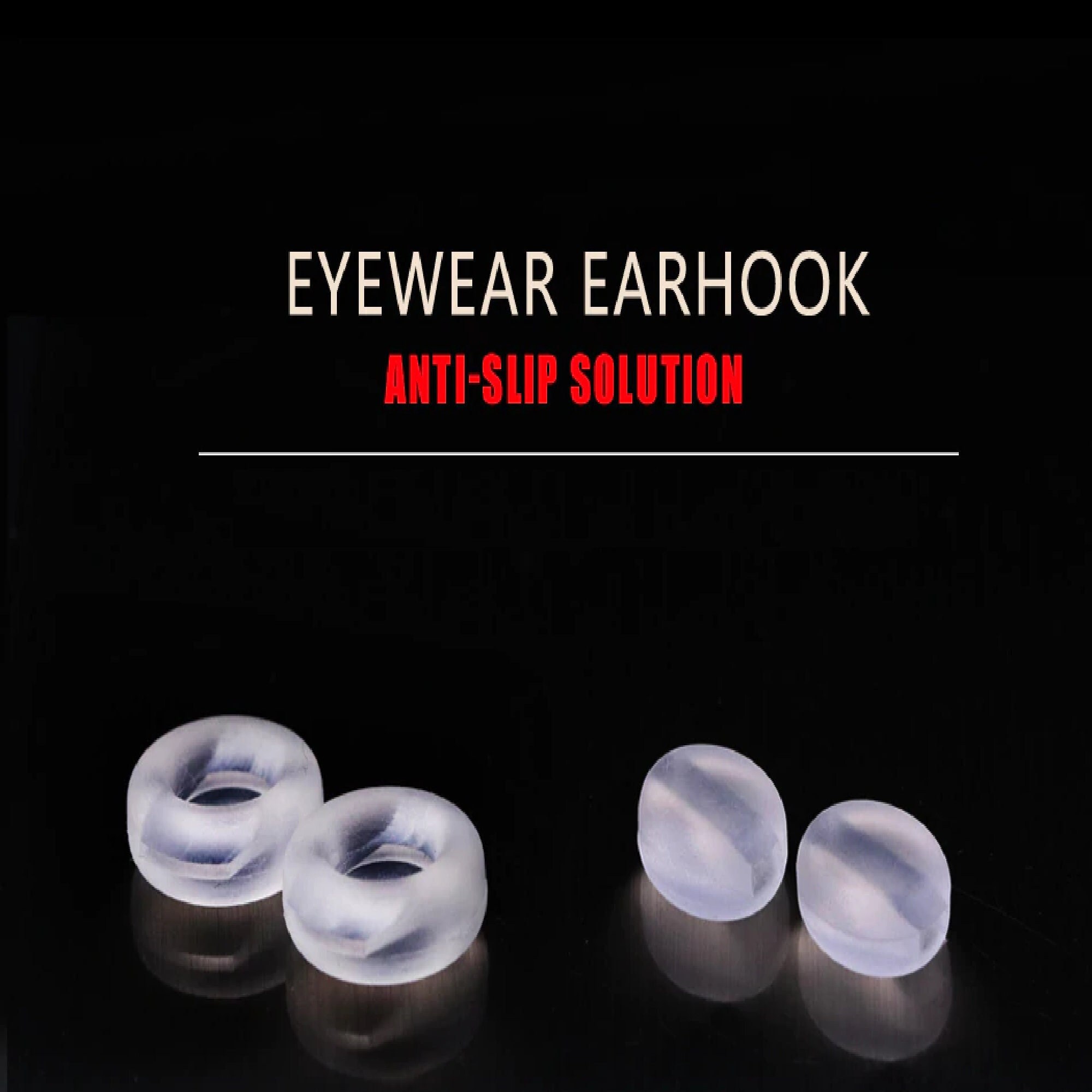 50 Stück Silikon Anti-Rutsch-Brille Ring Brille Ohrhaken Brille
