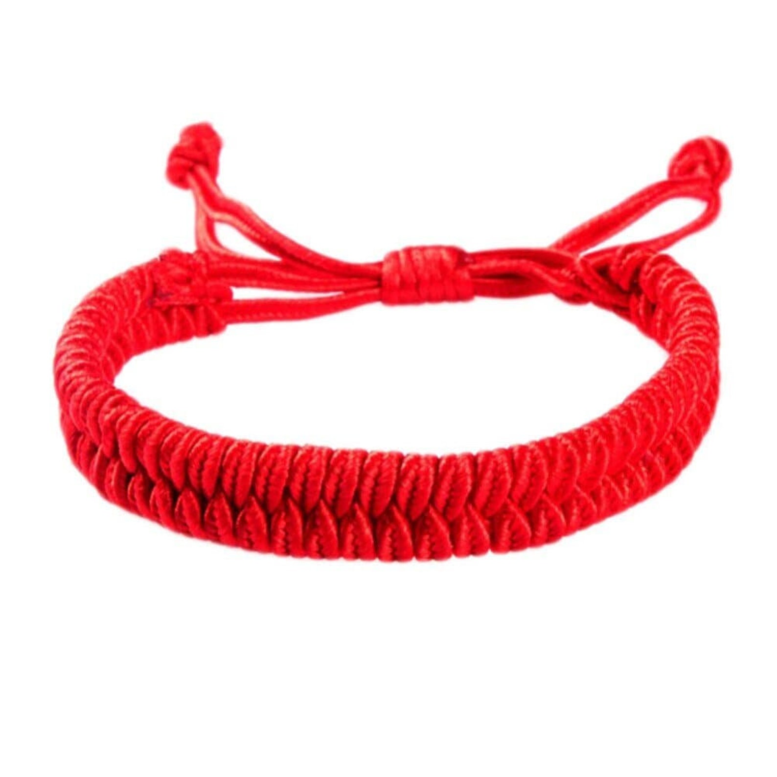 Lucky Red Tibetan Buddhist String Bracelets Power Courage Etsy