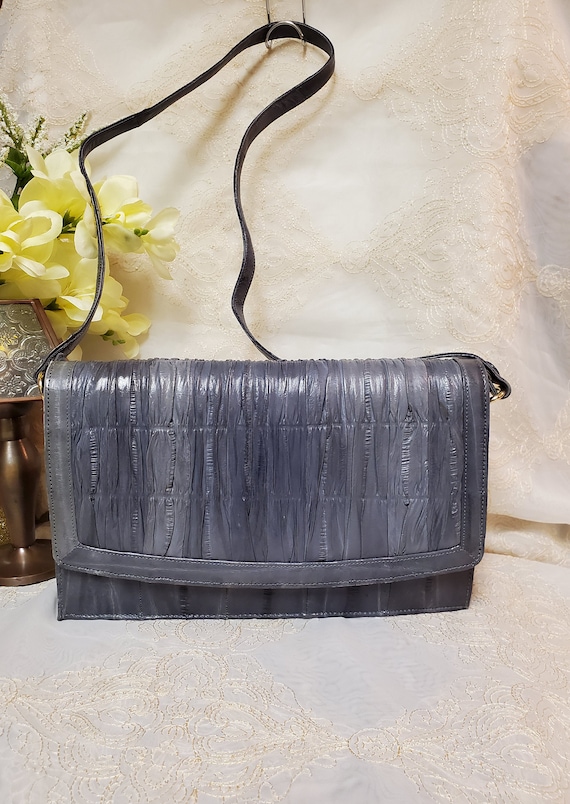 Eel Skin Shoulder Bag/Clutch