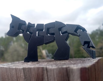 Juguete infantil Flexing Wolf