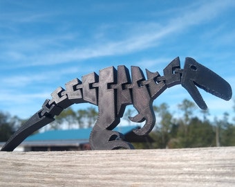 Dinosaurio Velociraptor flexible, juguete para niños