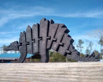 Dinosaurio flexible Stegosaurus, juguete para niños