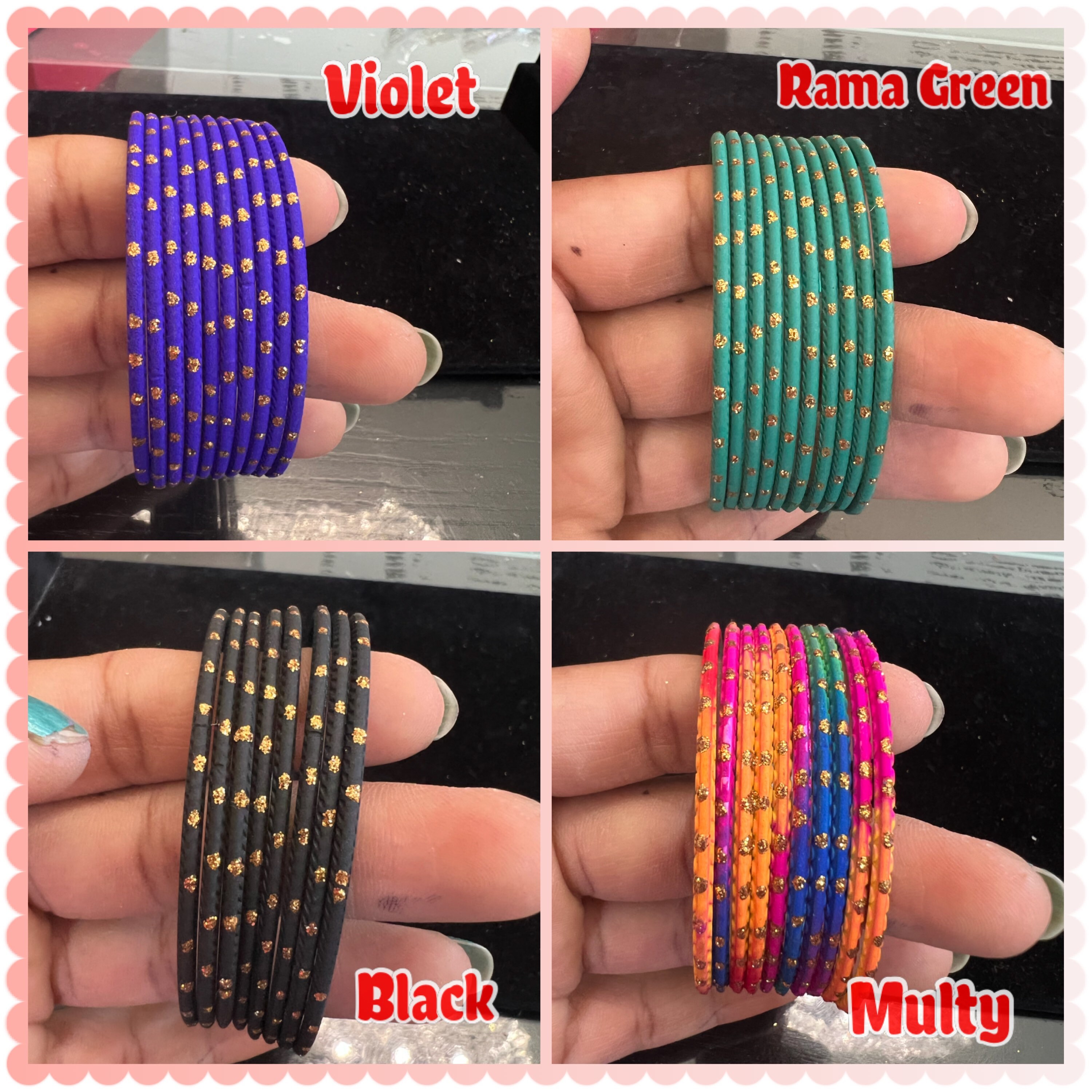 Mat Finish Metal Bangles/women Bangles/ Bangles/gold Glitter Bangles ...