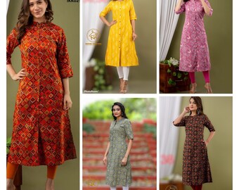 a line straight kurti